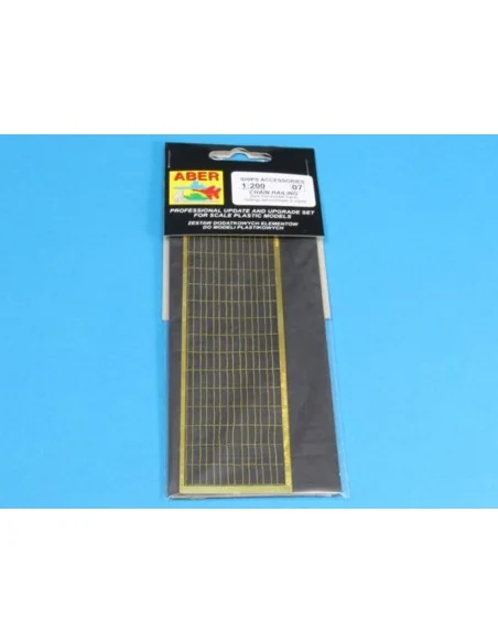 Ships chain railing -two horizontal bars, 1/200 - Aber Models RE-20...