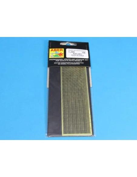 Ships railing -vertical bars, 1/200 - Aber Models RE-200-08