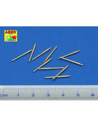 10 pcs 203mm barrels for Japan ships: Atago, 1/350 - Aber Models RE...