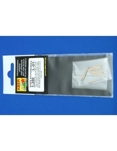 10 pcs 203mm barrels for Japan ships: Atago, 1/350 - Aber Models RE...
