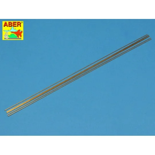 Brass round rods 0, 8mm length 250mm x6pcs - Aber Models BR 08 Brass round rods 0, 8mm length 250mm x6pcs - Aber Models BR 08