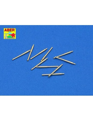 10 pcs 203mm barrels for Japan ships: Atago, 1/350 - Aber Models RE...