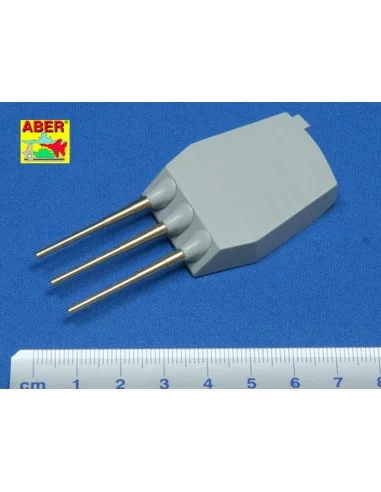Set of 9 pcs 406 mm short barrels for North Carolina, 1/350 - Aber ...