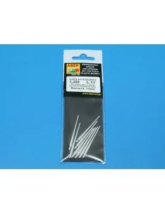 8 pcs 380 mm barrels for Bismarck, 1/350 - Aber Models RE-350 L11 2