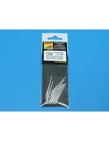 [NO_DESC] 8 pcs 380 mm barrels for Bismarck, 1/350 - Aber Models RE...