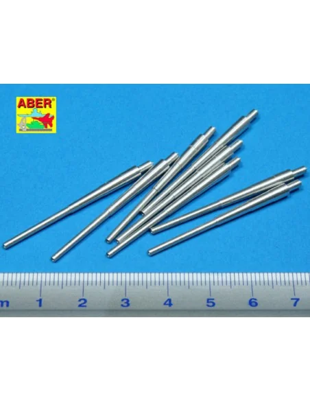 8 pcs 380 mm barrels for Bismarck, 1/350 - Aber Models RE-350 L11