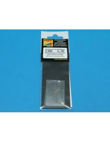 20 pcs 20 mm L/65 barrels C/38, 1/350 - Aber Models RE-350 L16