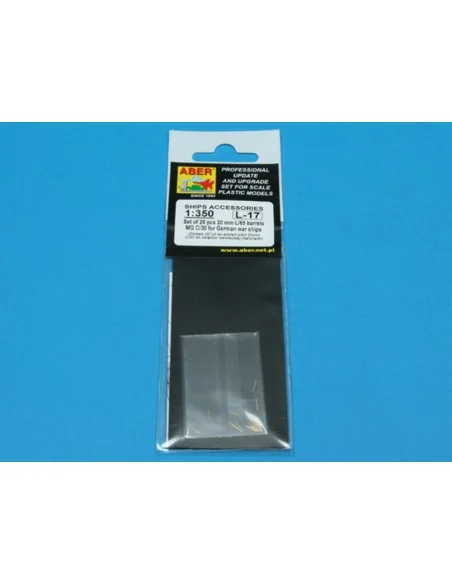 [NO_DESC] 20 pcs 20 mm L/65 barrels MG C/30, 1/350 - Aber Models RE...