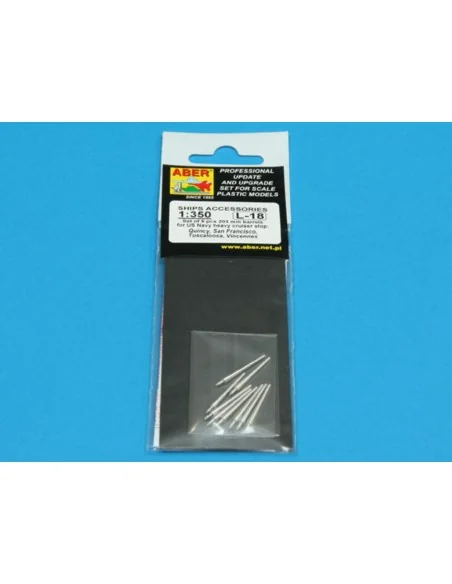 Set of 9 pcs 203 mm barrels for San Francisco type, 1/350 - Aber Mo...