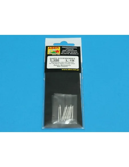Set of 9 pcs 203 mm barrels for New Orleans type, 1/350 - Aber Mode...