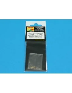 Set of 12 pcs 76, 2 mm barrels for USN, 1/350 - Aber Models RE-350 L20