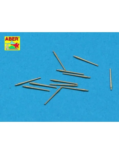 Set of 12 pcs 76, 2 mm barrels for USN, 1/350 - Aber Models RE-350 L20