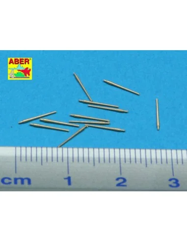 Set of 12 pcs 76, 2 mm barrels for USN, 1/350 - Aber Models RE-350 L20