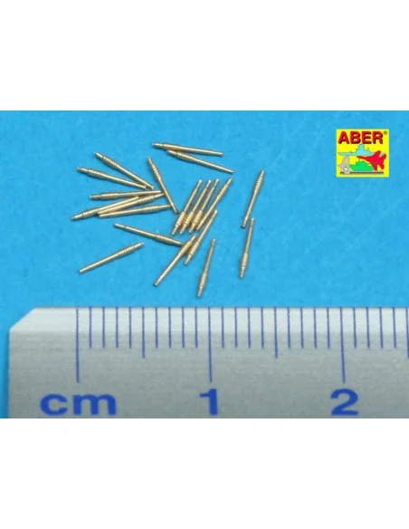 20 pcs 40 mm Bofors Mk.1 barrels, 1/350 - Aber Models RE-350 L21