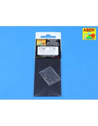 Set of 20 pcs 13 mm type 93 A/A barrels, 1/350 - Aber Models RE-350...