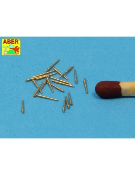 Set of 20 pcs 28 mm (1, 1in)barrels for US Navy, 1/350 - Aber Model...