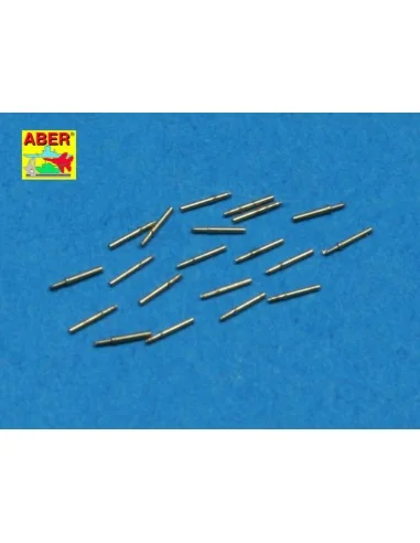 20 pcs 12, 7 mm Browning barrels, 1/350 - Aber Models RE-350 L26
