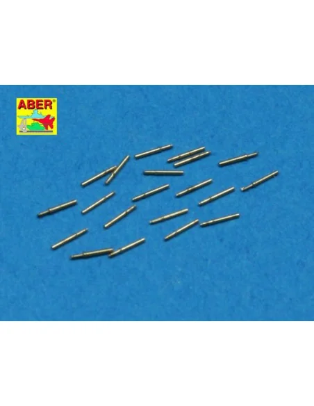 20 pcs 12, 7 mm Browning barrels, 1/350 - Aber Models RE-350 L26