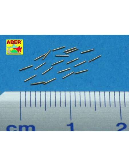 20 pcs 12, 7 mm Browning barrels, 1/350 - Aber Models RE-350 L26