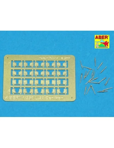 20 pcs 20 mm L/70 Oerlikon Mk.10 barrels, 1/350 - Aber Models RE-35...