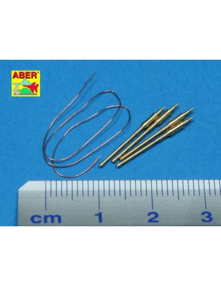 4 pcs 130mm barrels for AK-130, 1/350 - Aber Models RE-350 L29