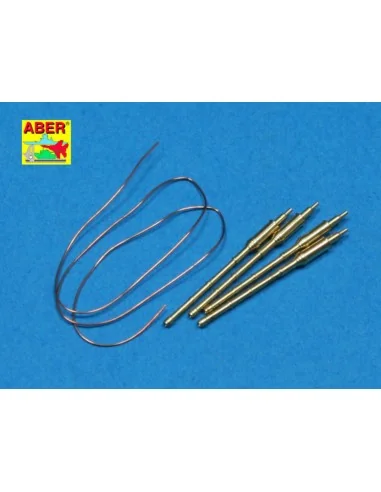 4 pcs 130mm barrels for AK-130, 1/350 - Aber Models RE-350 L29