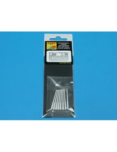 8 pcs 381mm - long barrels for Hood, Repulse, 1/350 - Aber Models R...