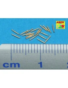 20 pcs 12, 7mm Vickers Mk.III MG barrels, 1/350 - Aber Models RE-35... 2