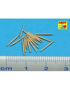 Set of 16 pcs 102 mm type BL Mk.IX barrels for Royal Navy, 1/350 - ... 2
