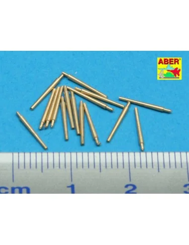 Set of 16 pcs 102mm QF Mk.V barrels for Roval, 1/350 - Aber Models ...