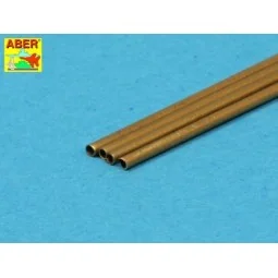 Brass Tubes 1, 0x0, 2mm lenght 250mm x 4 pcs. - Aber Models BT 10X02