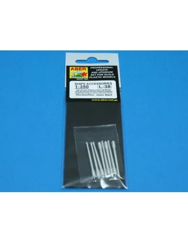[NO_DESC] 8 pcs 380mm long barrels for Richeulieu, 1/350 - Aber Mod...