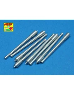 8 pcs 380mm long barrels for Richeulieu, 1/350 - Aber Models RE-350... 2