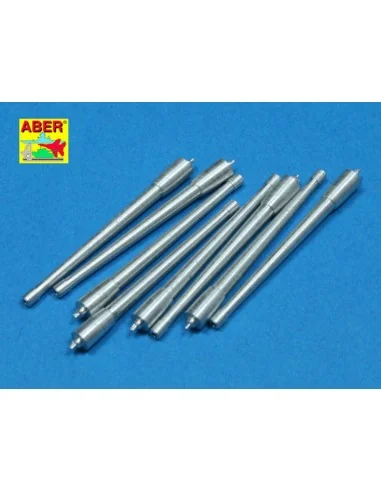 8 pcs 380mm long barrels for Richeulieu, 1/350 - Aber Models RE-350...