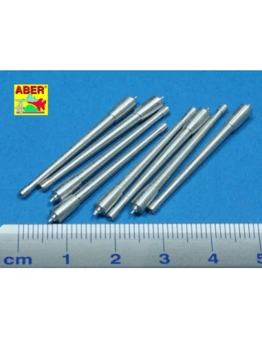 8 pcs 380mm long barrels for Richeulieu, 1/350 - Aber Models RE-350...