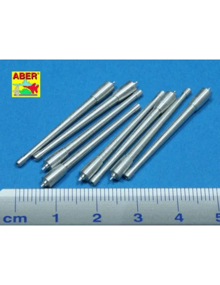 8 pcs 380mm long barrels for Richeulieu, 1/350 - Aber Models RE-350...
