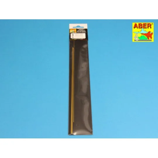 Brass Tubes 1,3x0,2mm lenght 250mm x 4 pcs. - Aber Models BT 13X02