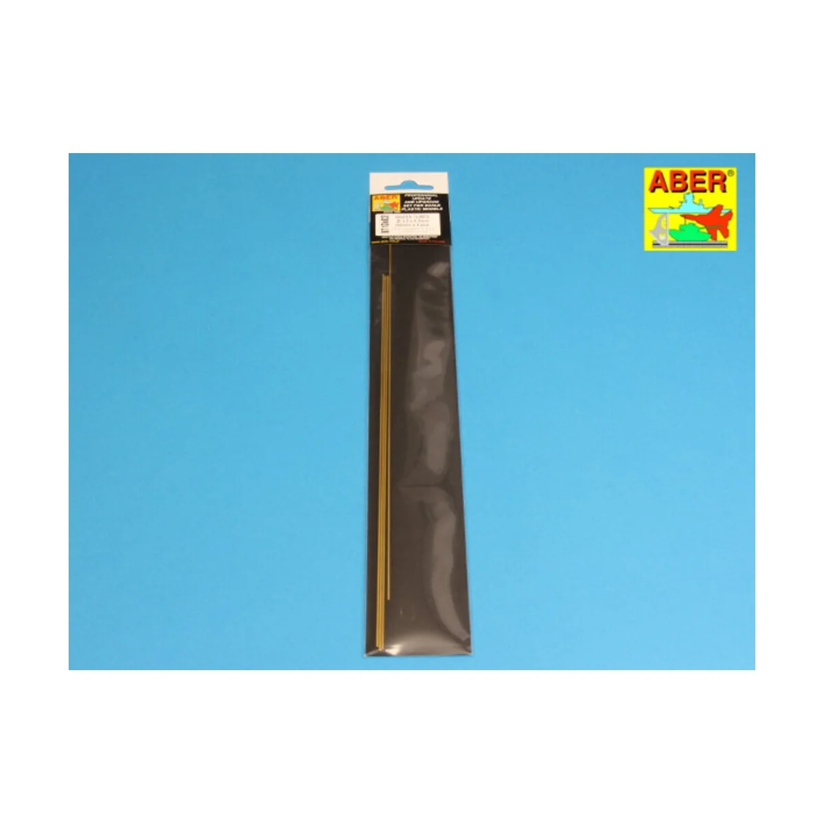 Brass Tubes 1,3x0,2mm lenght 250mm x 4 pcs. - Aber Models BT 13X02
