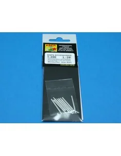 8 pcs 380mm short barrels for Richeulieu, 1/350 - Aber Models RE-35...