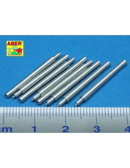 8 pcs 380mm short barrels for Richeulieu, 1/350 - Aber Models RE-35...