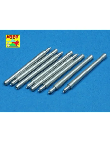 8 pcs 380mm short barrels for Richeulieu, 1/350 - Aber Models RE-35...