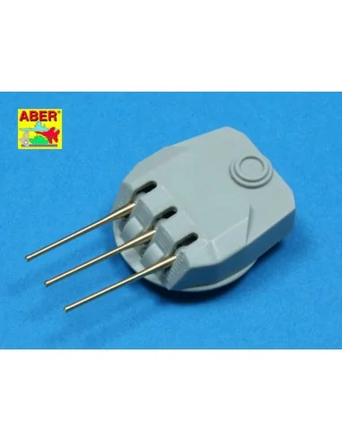 9 pcs 152 mm barrels for Richeulieu, 1/350 - Aber Models RE-350 L40