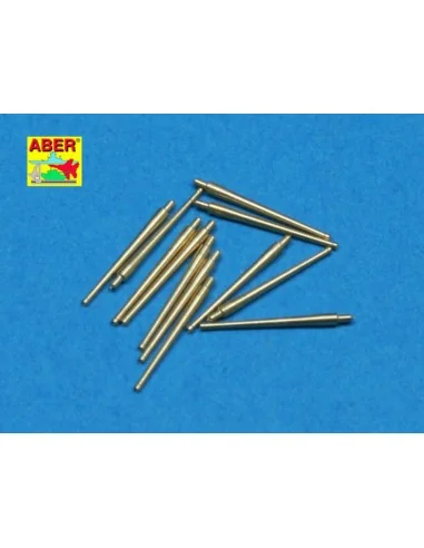 12 pcs 100mm barrels for French ships, 1/350 - Aber Models RE-350 L41