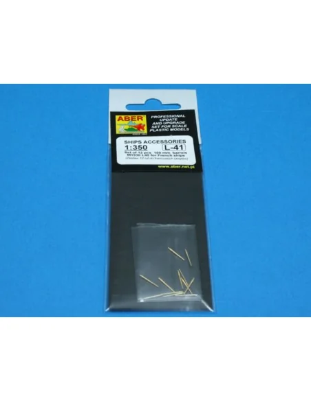 12 pcs 100mm barrels for French ships, 1/350 - Aber Models RE-350 L41