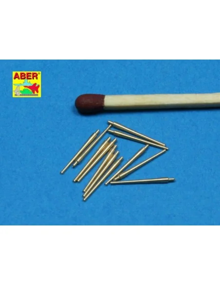 12 pcs 100mm barrels for French ships, 1/350 - Aber Models RE-350 L41