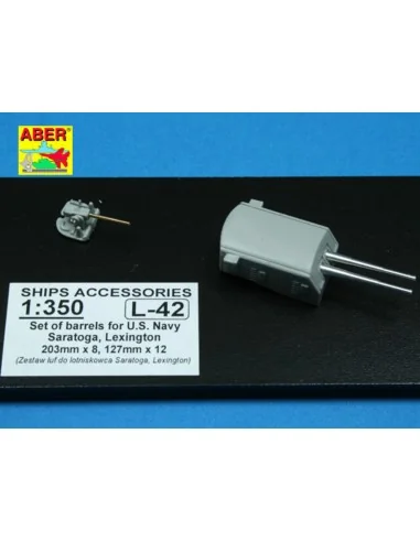 [NO_DESC] Barrels for Saratoga, 1/350 - Aber Models RE-350 L42