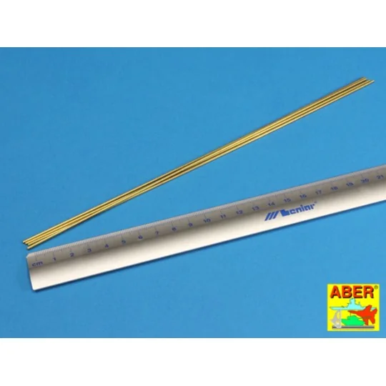 Brass Tubes 1, 5 x 0, 2mm lenght 250mm x 4 pcs. - Aber Models BT 15X02