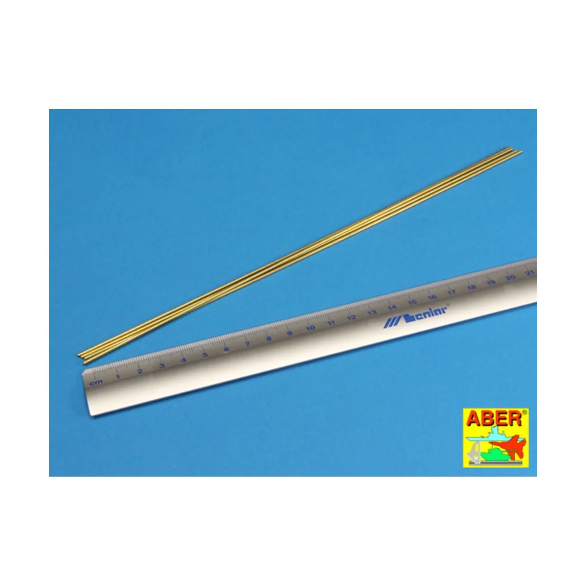 Brass Tubes 1,5 x 0,2mm lenght 250mm x 4 pcs. - Aber Models BT 15X02