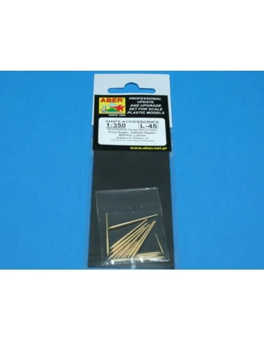 Set of Barrels for Prinz Eugen, 1/350 - Aber Models RE-350 L45