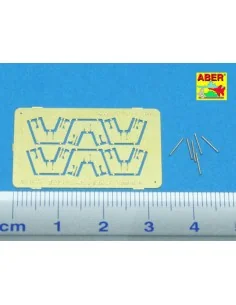 [NO_DESC] 6 pcs 4 cm Flak 28 barrels with shields, 1/350 - Aber Mod...
